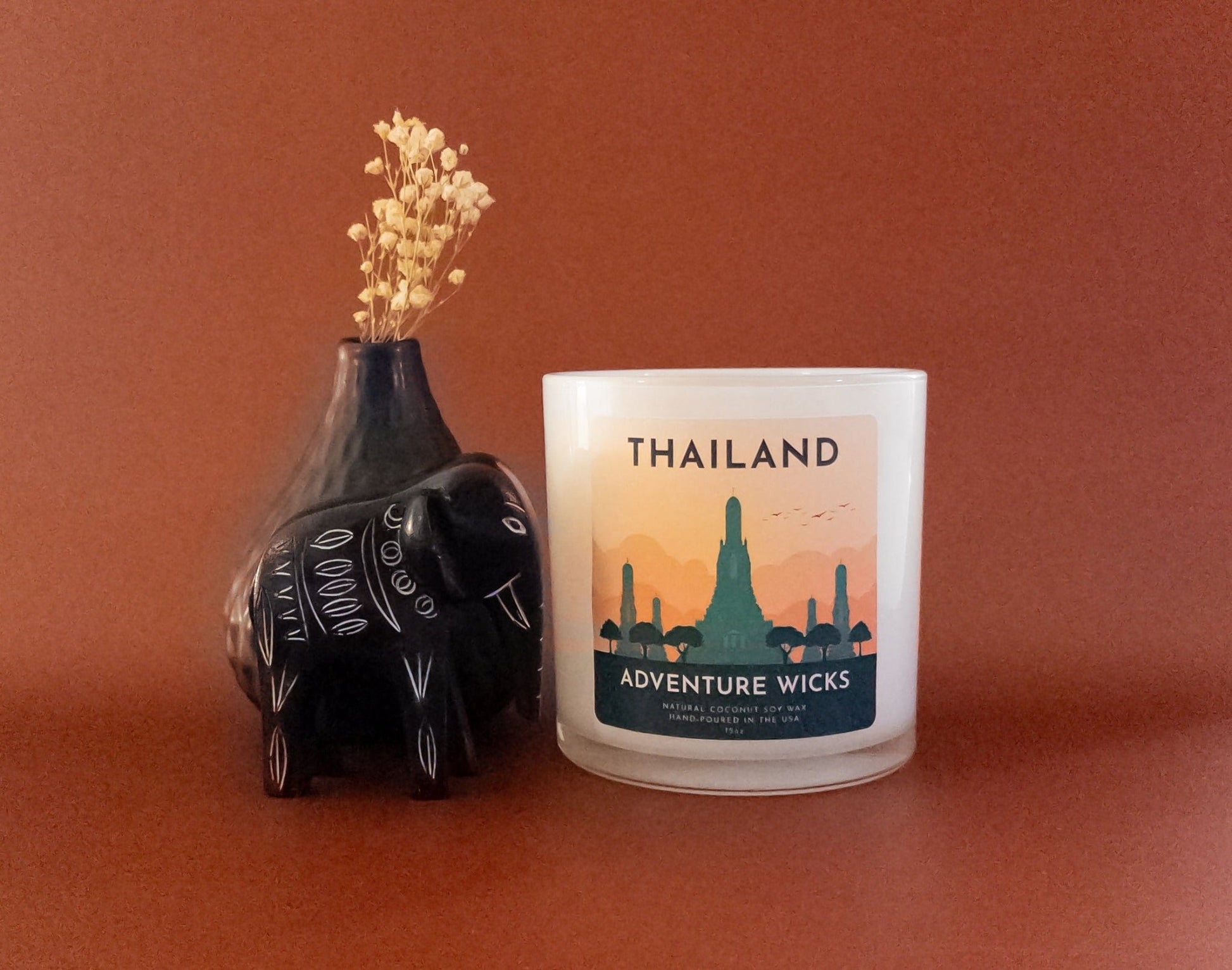 Thailand Scented Candle - Adventure Wicks